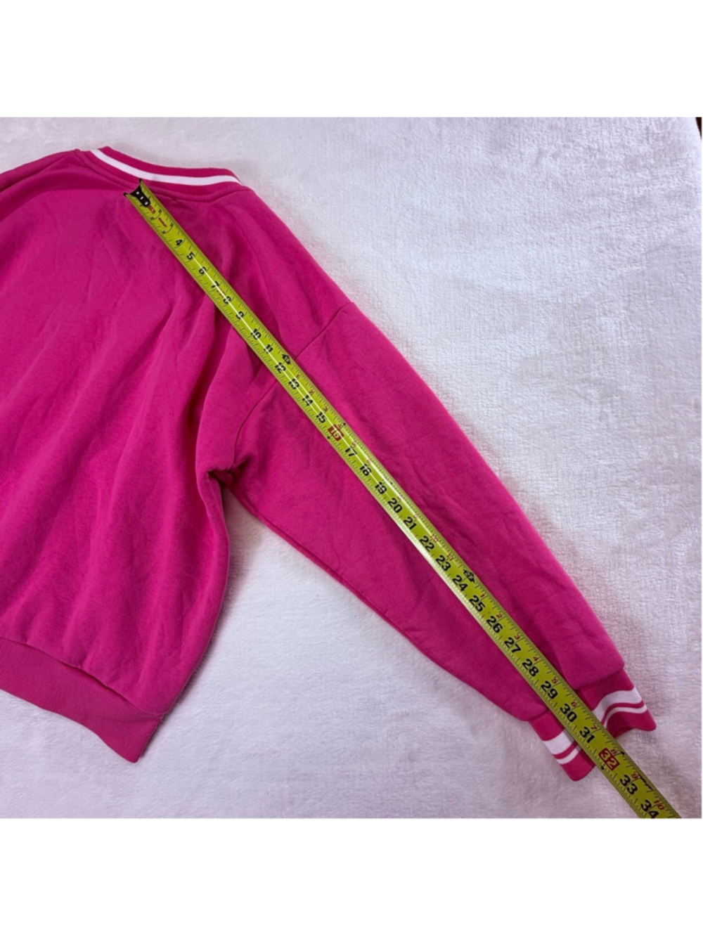 Women's Playboy Pink V-Neck Sweatshirt & Joggers Sweatpants Set Medium Soft - Picture 9 of 16